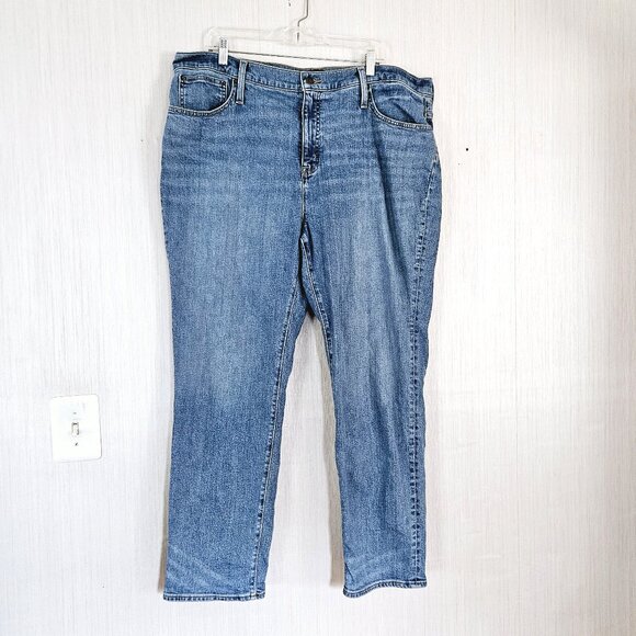 J. Crew Slim Boyfriend Jeans Re-Imagined - Med Wash - size 34 - EUC - Picture 1 of 9